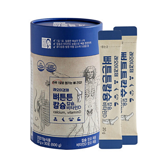 래오이경제 뼈튼튼 칼슘 30포 (1개)_이미지