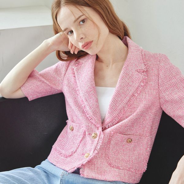  리안뉴욕 배우 이나은 착용 테일러드 트위드 러블리 자켓1285492