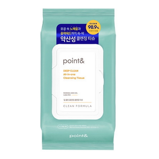 포인트앤 딥 클린 올인원 약산성 클렌징 티슈 80매이미지입니다. 누르면 해당 게시물로 새창이동합니다.