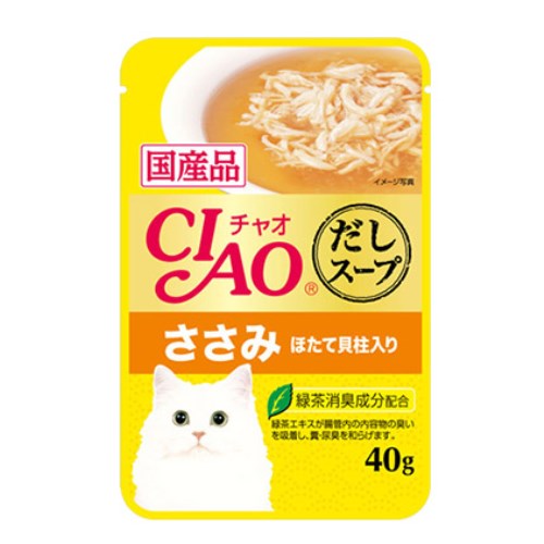  이나바 캣 챠오 다시스프 닭가슴살&가리비관자 IC-213 40g [1개]