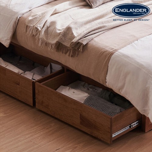 잉글랜더 브레디 원목 수납 LED침대 Q (Sweet스탠다드필로우탑본넬)_이미지