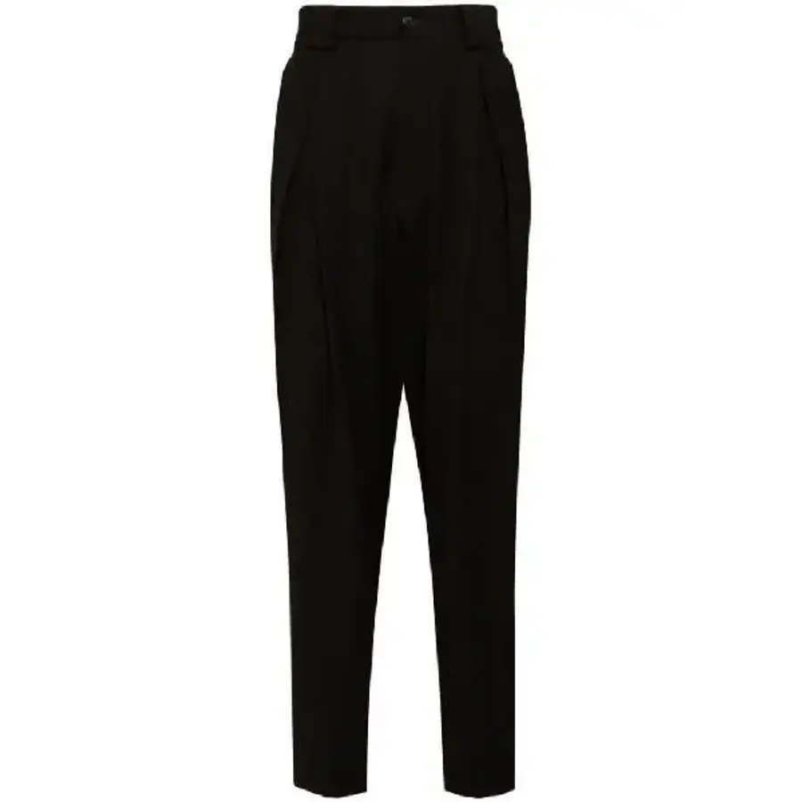 조르지오아르마니 싱글 플리츠 플란넬 팬츠 GM000671TE10962 T