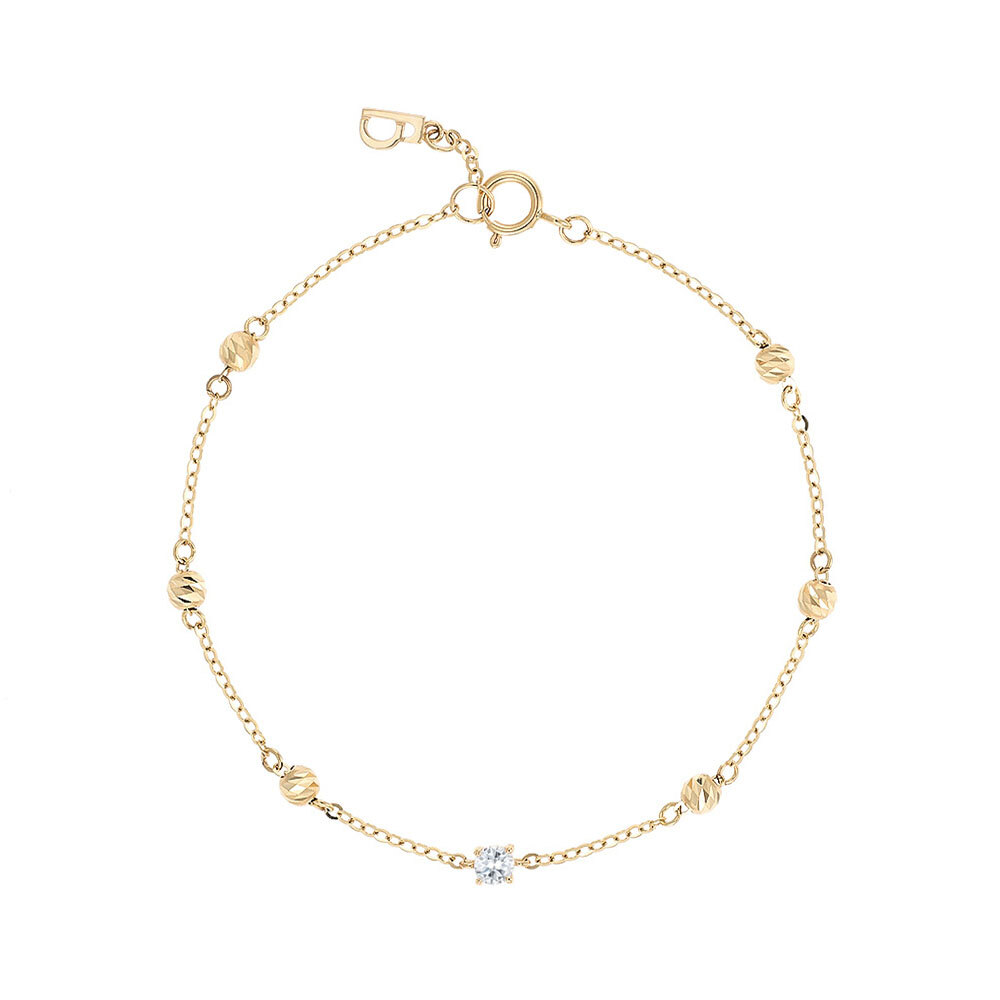 로이드 랩다이아몬드 0.09ct 샤인볼 14K 팔찌 LWF26006D LWF26006D