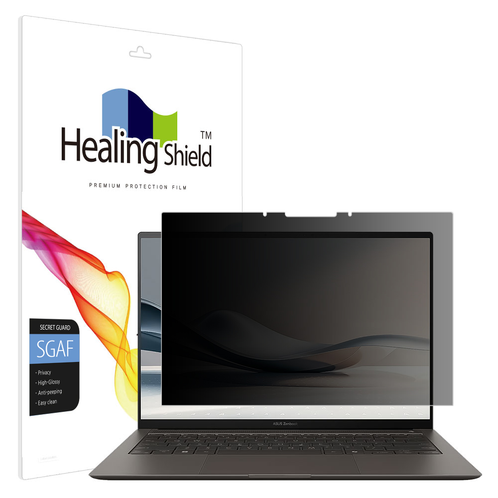 폰트리 힐링쉴드 ASUS 젠북 S 14 UX5406SA 프라이버시 고광택 사생활 보호필름_이미지