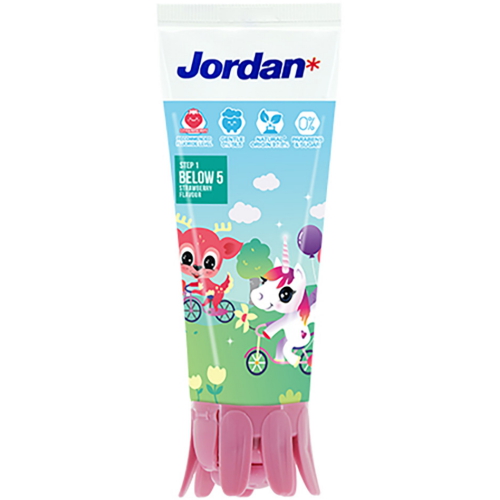 조르단 1스텝 딸기향 치약 75g (4개)_이미지