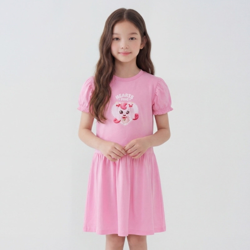 레노마 이너웨어 티니핑 여아 하츄핑 순면 퍼프 5부 프릴 원피스PK OF16W64334_CJ 충주점