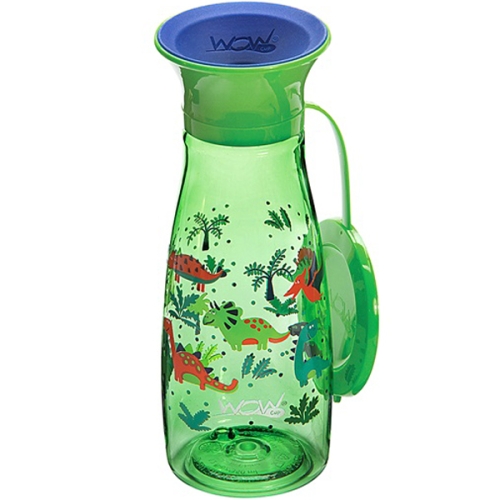 와우컵 트라이탄 팝 350ml 1개 그린 다이노소어_이미지