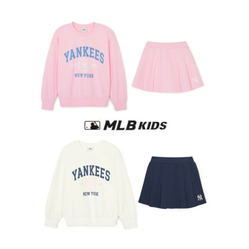 MLB키즈 여아 맨투맨 세트 7FS2V0341