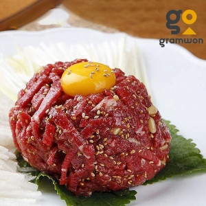 그램원 육회용 소고기 1kg 육회고기 육회 냉동육회