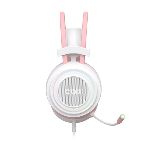 COX CX-4 MEGA-CUP 가상 7.1 채널 RGB 게이밍 헤드셋 (핑크)_이미지