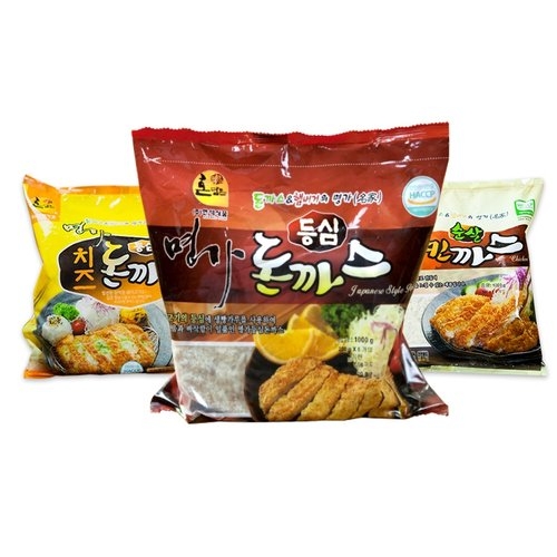 돈까스 명가 돈까스 3종세트 3팩15개 등심/치즈등심/순살치킨까스