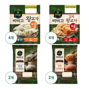 비비고 고기김치만두세트 왕교자4 김치왕교자4 수제고기2 진한김치2
