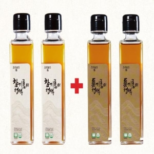  우리농가수 참기름의 정석 150ml 2개 + 들기름의 정석 150ml 2개