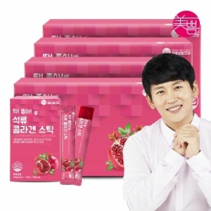 미쁨생활건강 딱좋아 석류 콜라겐 젤리스틱 20g 4박스 총 240포_이미지