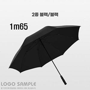 패션 JHQRUDFW_4B 2겹초대형우산 1m65 장우산 블랙