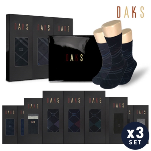 LF 닥스 남성 양말 3족 선물세트 12종 (3세트)
