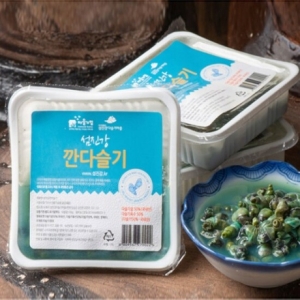섬진강다슬기마을 섬진강 깐다슬기 자숙 100g (4개)_이미지