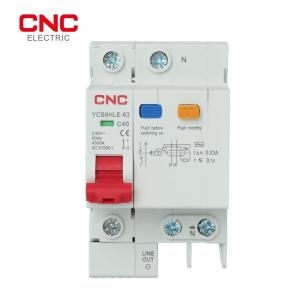 CNC YCB6HLE-63 잔여 전류 회로 차단기 과전류 보호 기능 RCBO 메인 스위치 1P N 16A 40A 30mA