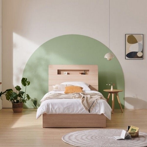 샤이닝 온 수납 LED침대 SS