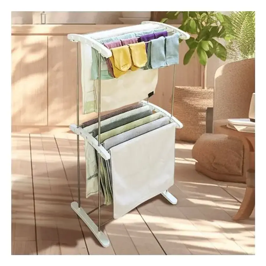 미니 실내 빨래 건조대 2단 아이옷 수건 226151