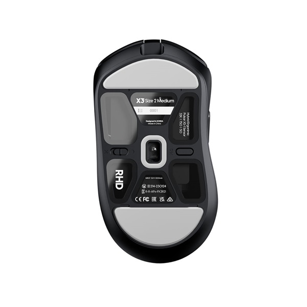 Pulsar X3 미디움 무선 RHD (블랙)_이미지