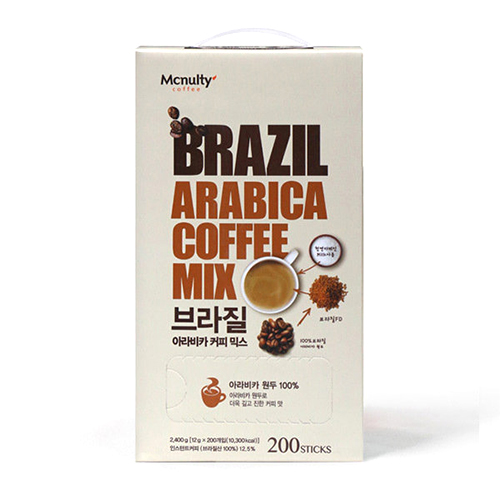 한국맥널티 브라질 아라비카 커피믹스 200T (2개)