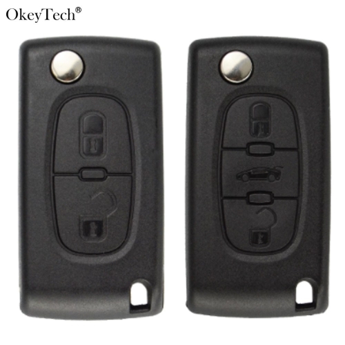 푸조 keyyou ce0523 23 bt filp remote car key shell case for peugeot 306 4.._이미지