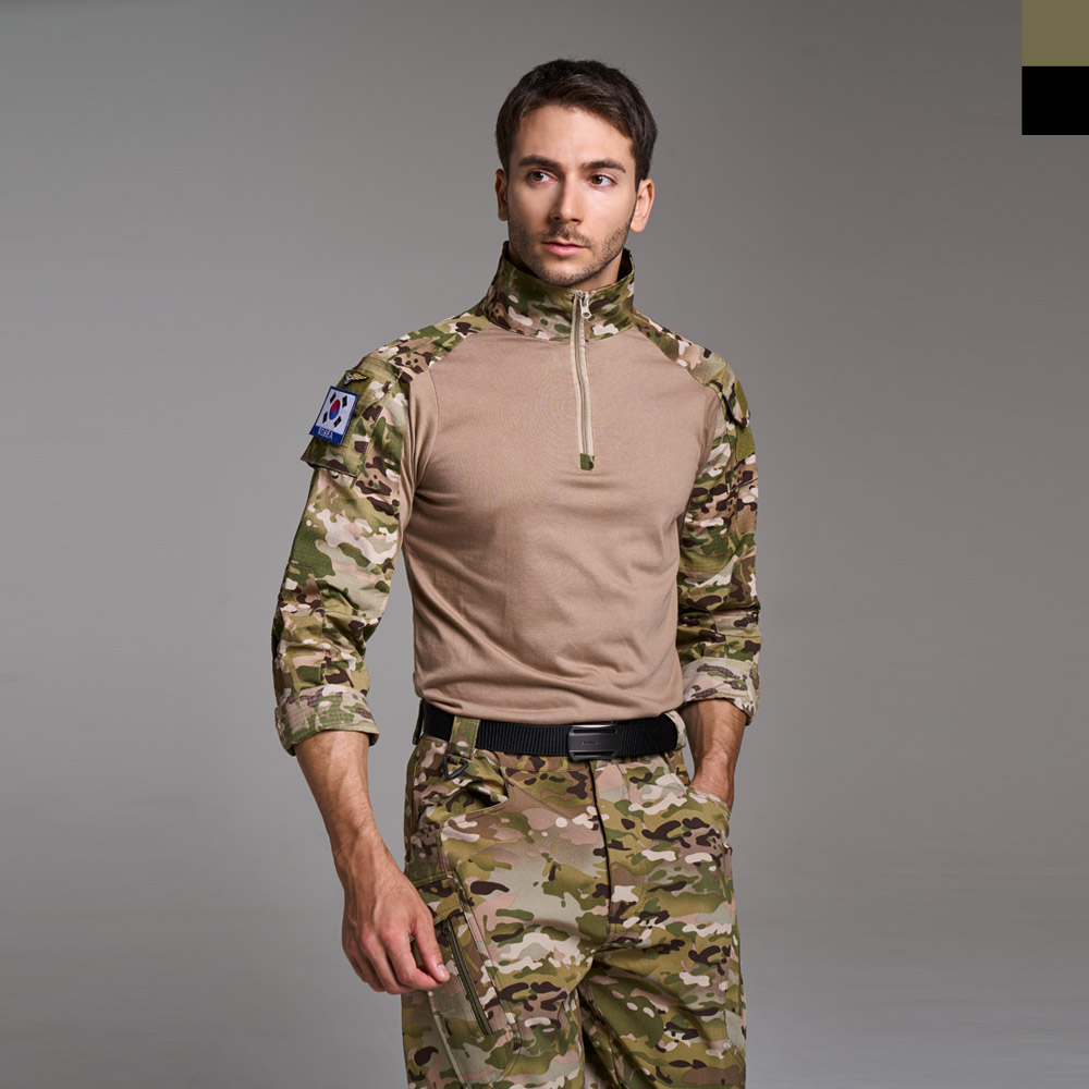 남성 리미드 밀리터리 스타일 전술 긴팔 티셔츠 DM-TSA-QKSS1012_이미지