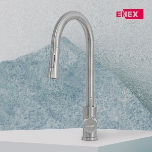 고급형 무광 니켈 스텐레스304 싱크대수전 ENO-A200B