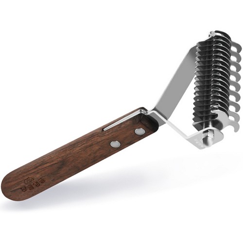 냥글댕글 스테인리스 듀얼 월넛 브러쉬 (1개)_이미지