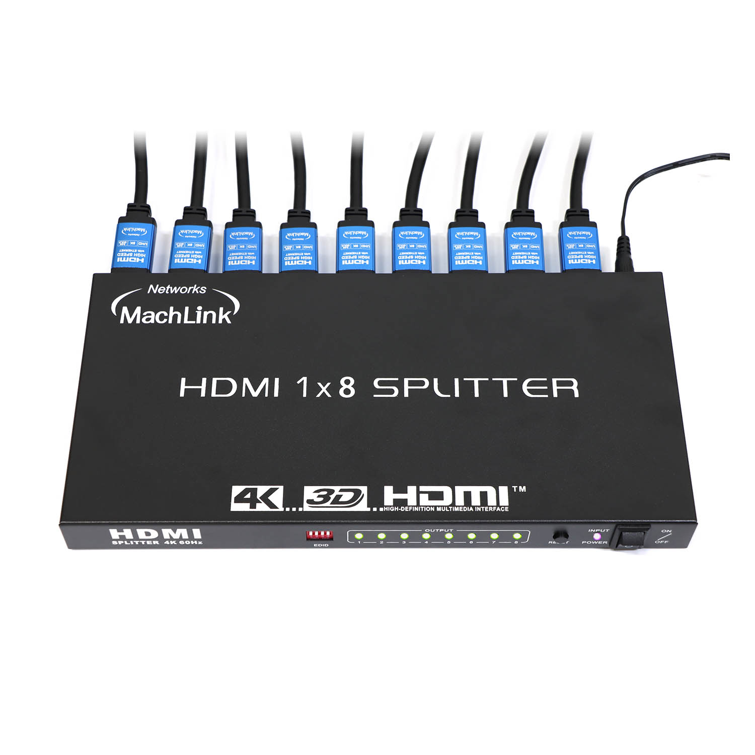 마하링크 ML-HS846E 1:8 HDMI 분배기_이미지