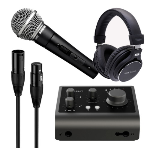 Audient iD4 MK2 (+ 마이크 슈어 SM58 SK, 헤드폰 제이미 JP-2N)_이미지