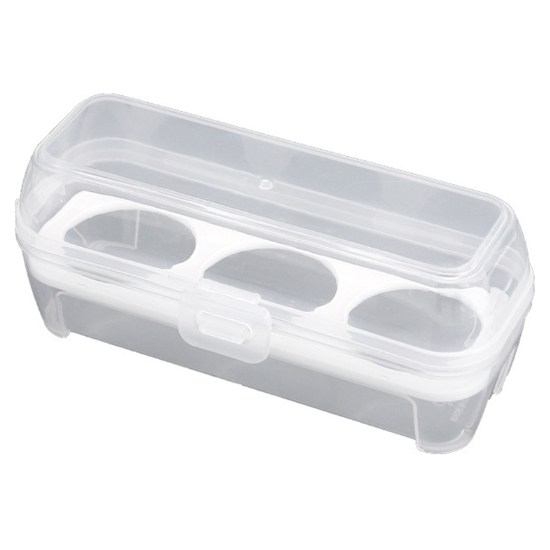 생활의지혜 계란 케이스 투명 (3구)_이미지