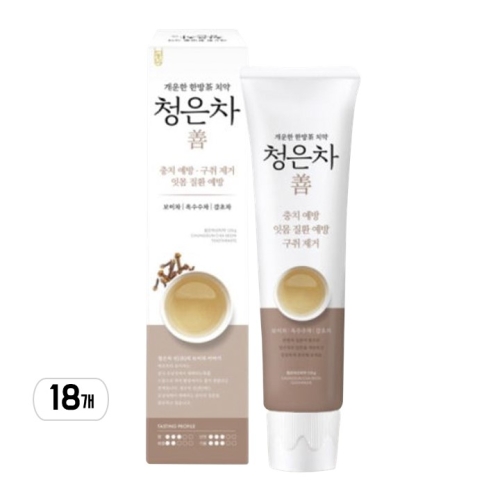 2080 청은차 선 치약 120g (18개)_이미지