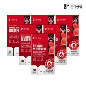한미양행 혈당 혈압 혈행 트리플케어 550mg 60캡슐 (6개)_이미지