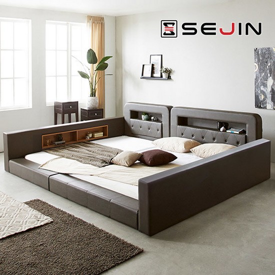 세진침대 코코 가드 LED 패밀리침대 SS+SS (매트별도)_이미지