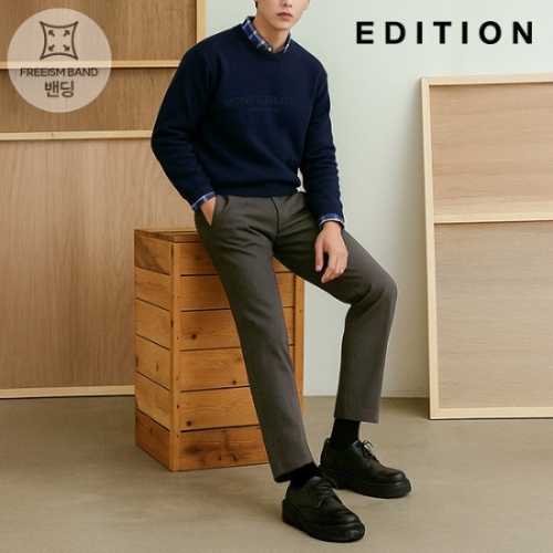 신성통상 에디션 몰스킨 카키그레이 데일리 팬츠 NED3PP1651KGR