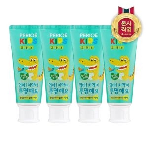 페리오 엄마 치약이 투명해요 고불소 80g (4개)_이미지