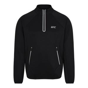 UFC SPORT FC 챌린저 릴렉스핏 하프집업 맨투맨 블랙 U4SWV3104BK