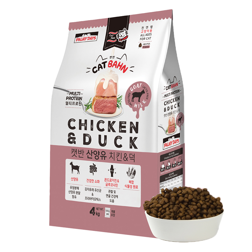 파미데이즈 캣반 산양유 치킨&덕 4kg[1개]
