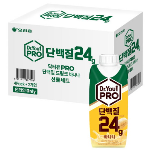 오리온 닥터유 프로 단백질 드링크 바나나 250ml (8개)_이미지