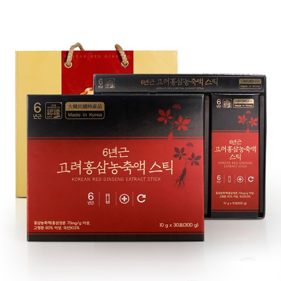 네이처가든 정원삼 6년근 고려홍삼농축액 스틱 10g 30포 (2개)