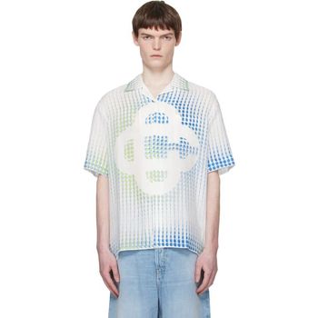 카사블랑카 화이트 필스 쿠반 칼라 셔츠 152672879_이미지