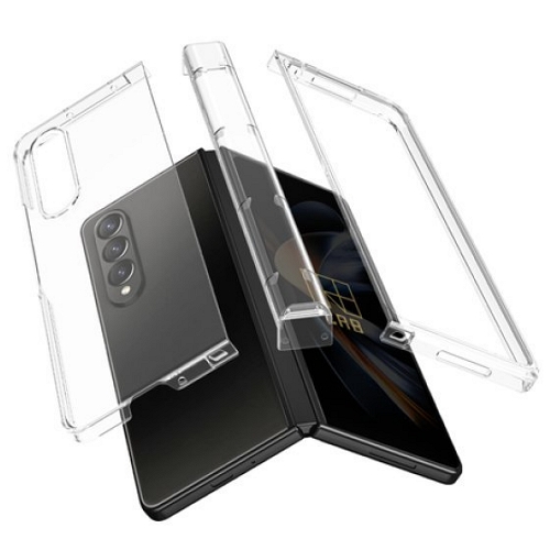 CRB 갤럭시Z 폴드4 림피드 투명 힌지 보호 하드 케이스
