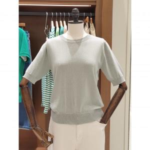 신성통상 올젠 여성 여름 라운드 반팔 스웨터 ZLC2ER2303