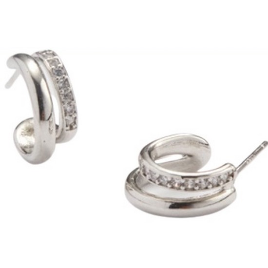 HEI Two line cubic earring_이미지