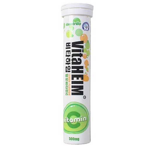 Nutrilo 비타하임 발포 비타민C500 4300mg 20정 (12개)