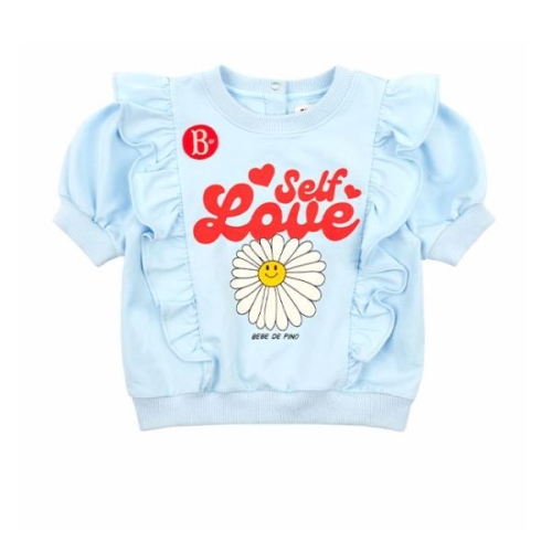 베베드피노 러브 데이지 베이비 프릴 하프 슬리브 스웨트셔츠 BP51MR227