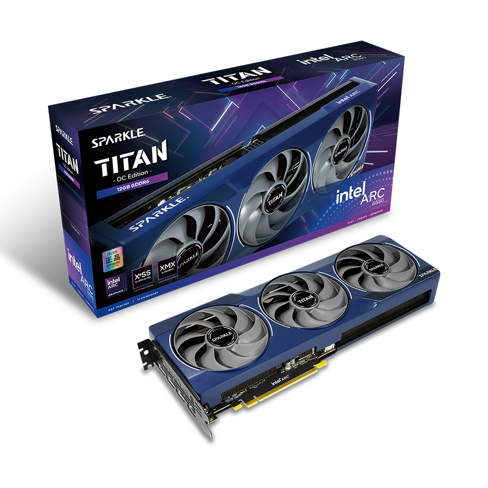 SPARKLE Arc B580 TITAN OC D6 12GB이미지입니다. 누르면 해당 게시물로 새창이동합니다.