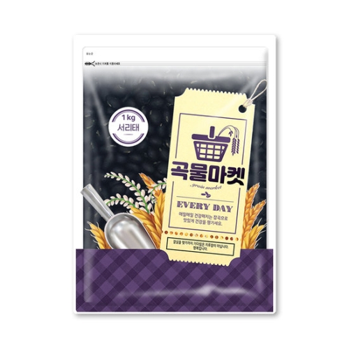 더프레시 곡물마켓 국내산 서리태 검은콩 1kg_이미지